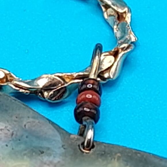 Owl Pendant Gemstone Eyes Necklace, Brass Metal, Gold Tone Chain - Picture 10 of 11